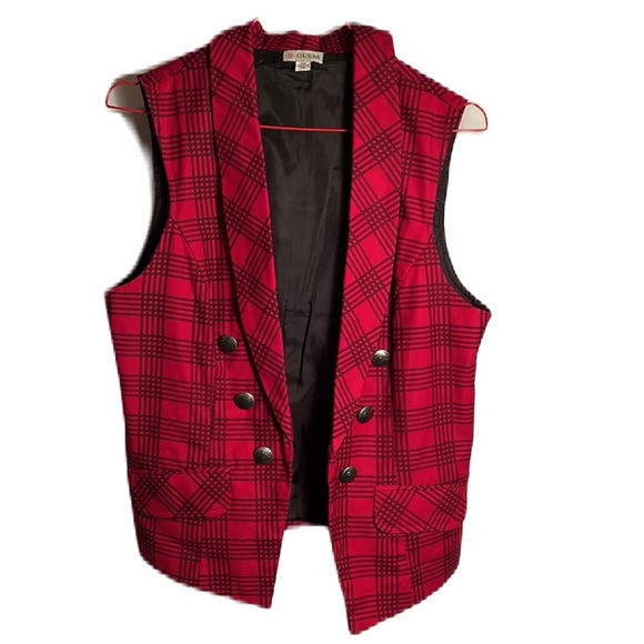 Guess vest plaid M - Picture 1 of 10